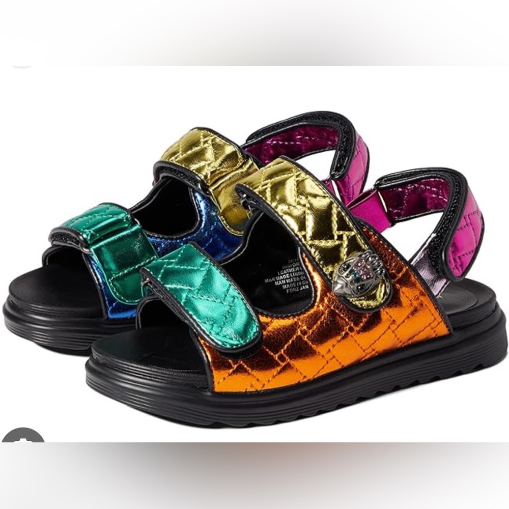 Kurt Geiger London Mini Orson Slide Sandal Colorful Girls Sandals size 1m NWT